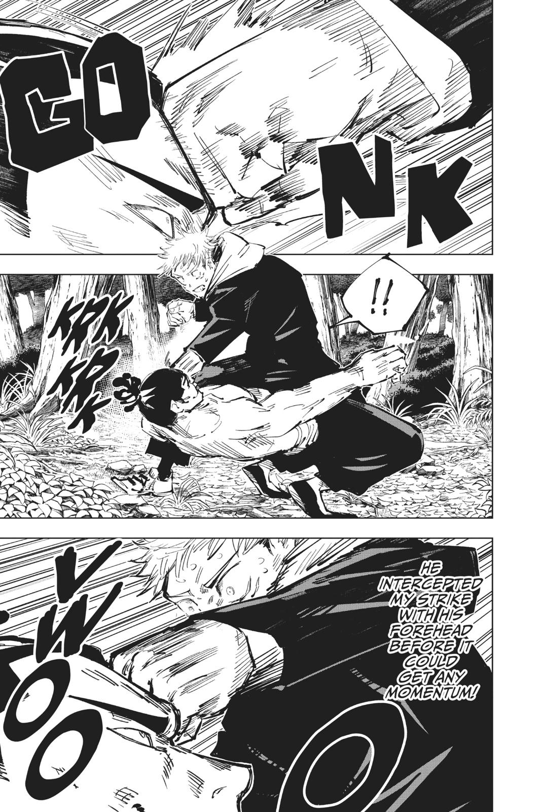 Jujutsu Kaisen Manga Chapter 37 page 7 - Kyoto Sister School Goodwill Event - Team Battle, Part 4 scene