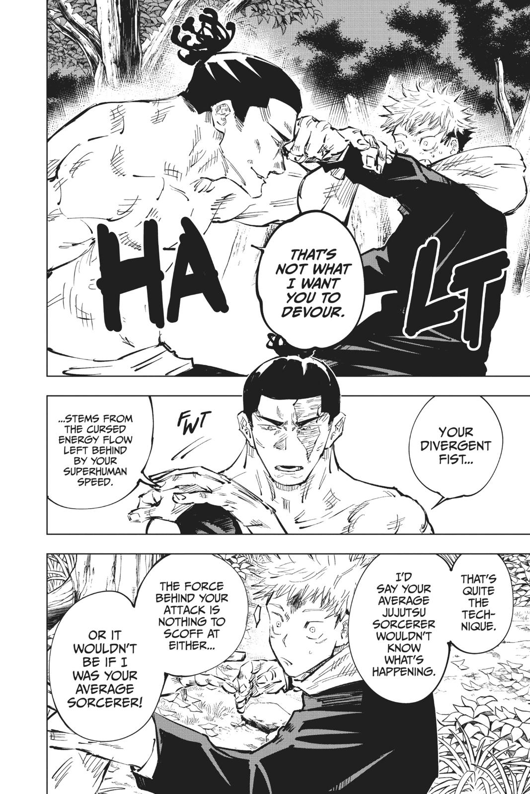 Jujutsu Kaisen Manga Chapter 37 page 8 - Kyoto Sister School Goodwill Event - Team Battle, Part 4 scene