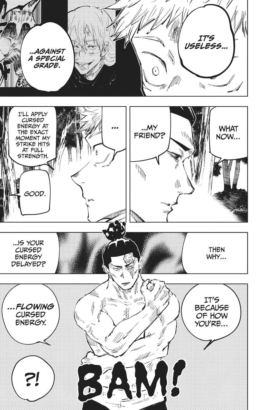 Jujutsu Kaisen Manga Chapter 37 page 9 - Kyoto Sister School Goodwill Event - Team Battle, Part 4 scene