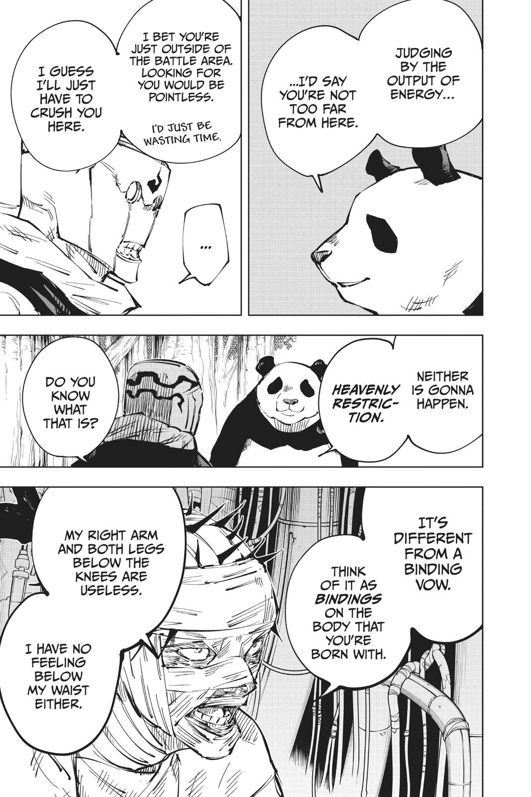 Jujutsu Kaisen Manga Chapter 38 page 13 - Kyoto Sister School Goodwill Event - Team Battle, Part 5 scene