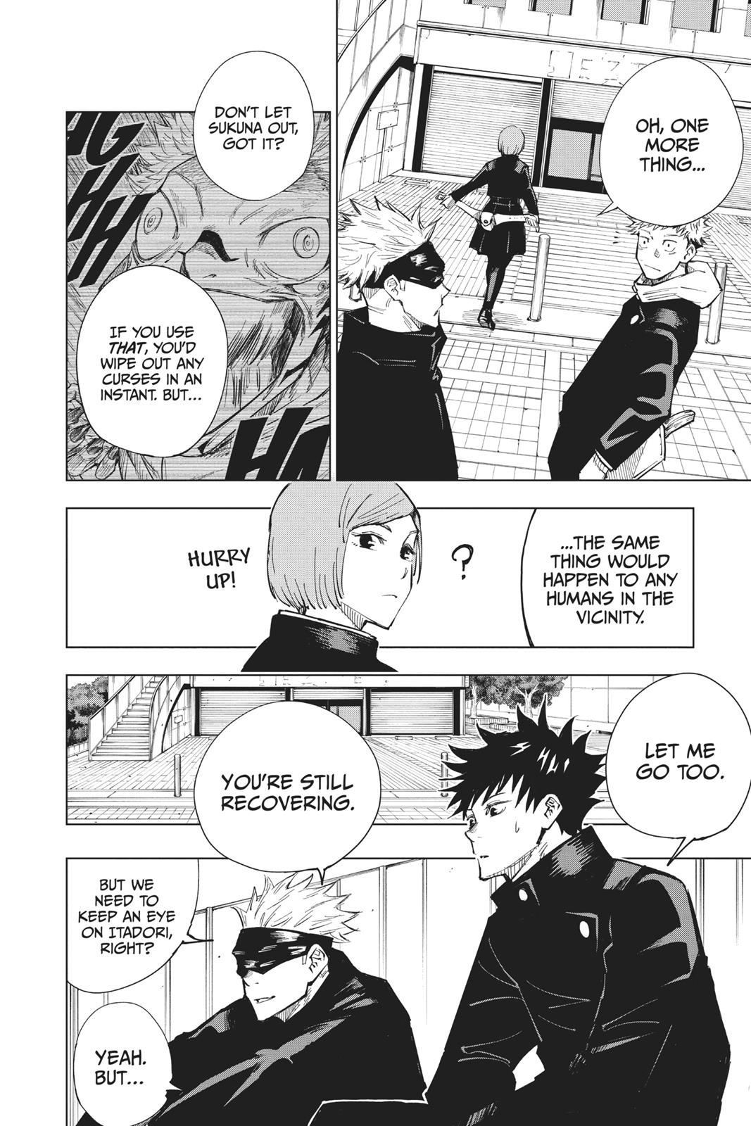 Jujutsu Kaisen Manga Chapter 4 page 10 - Girl of Steel scene