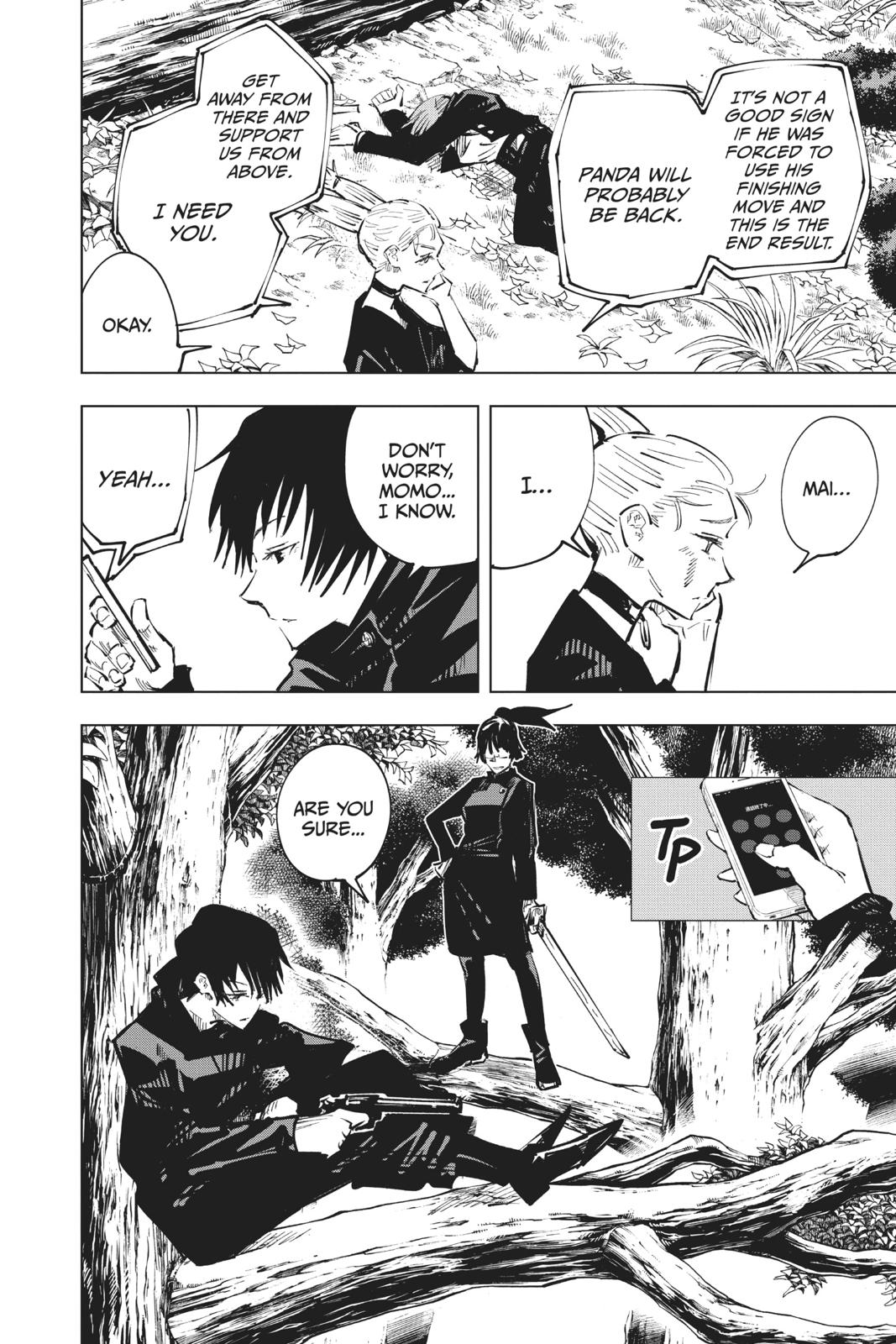 Jujutsu Kaisen Manga Chapter 41 page 18 - Kyoto Sister School Goodwill Event - Team Battle, Part 8 scene