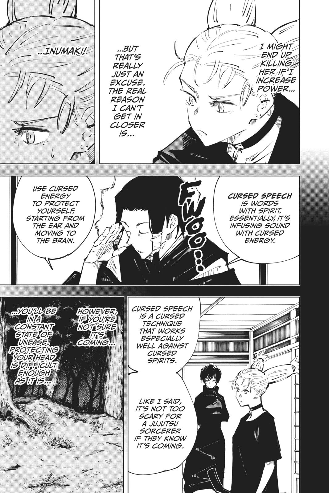 Jujutsu Kaisen Manga Chapter 41 page 3 - Kyoto Sister School Goodwill Event - Team Battle, Part 8 scene