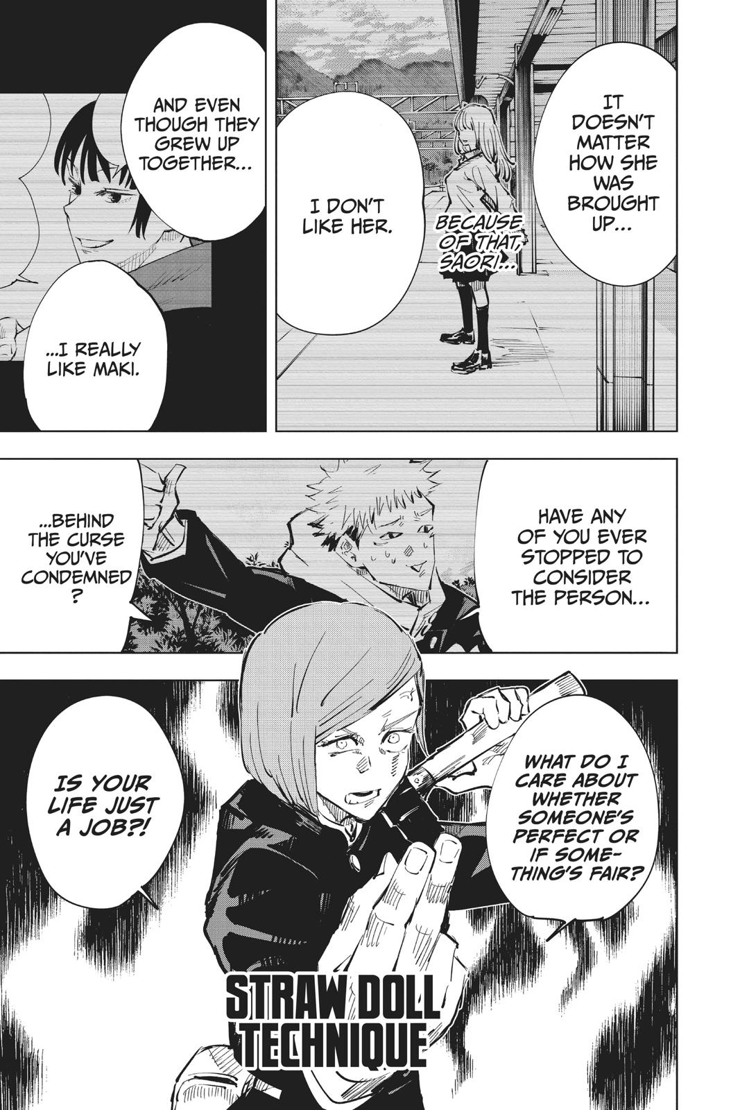 Jujutsu Kaisen Manga Chapter 41 page 7 - Kyoto Sister School Goodwill Event - Team Battle, Part 8 scene
