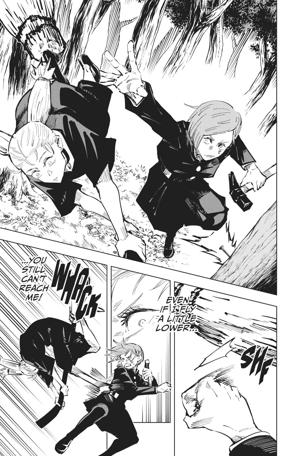 Jujutsu Kaisen Manga Chapter 41 page 9 - Kyoto Sister School Goodwill Event - Team Battle, Part 8 scene