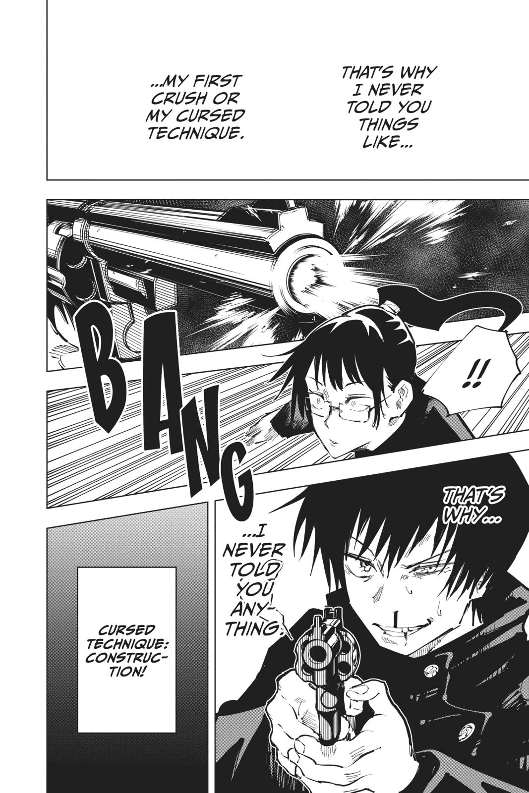 Jujutsu Kaisen Manga Chapter 42 page 12 - Kyoto Sister School Goodwill Event - Team Battle, Part 9 scene