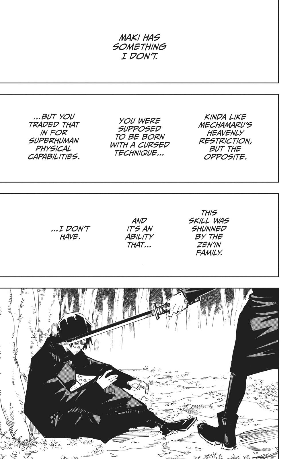 Jujutsu Kaisen Manga Chapter 42 page 15 - Kyoto Sister School Goodwill Event - Team Battle, Part 9 scene