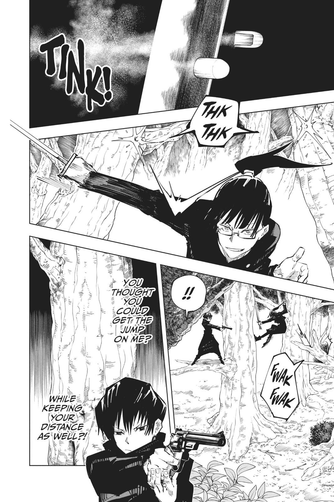 Jujutsu Kaisen Manga Chapter 42 page 4 - Kyoto Sister School Goodwill Event - Team Battle, Part 9 scene