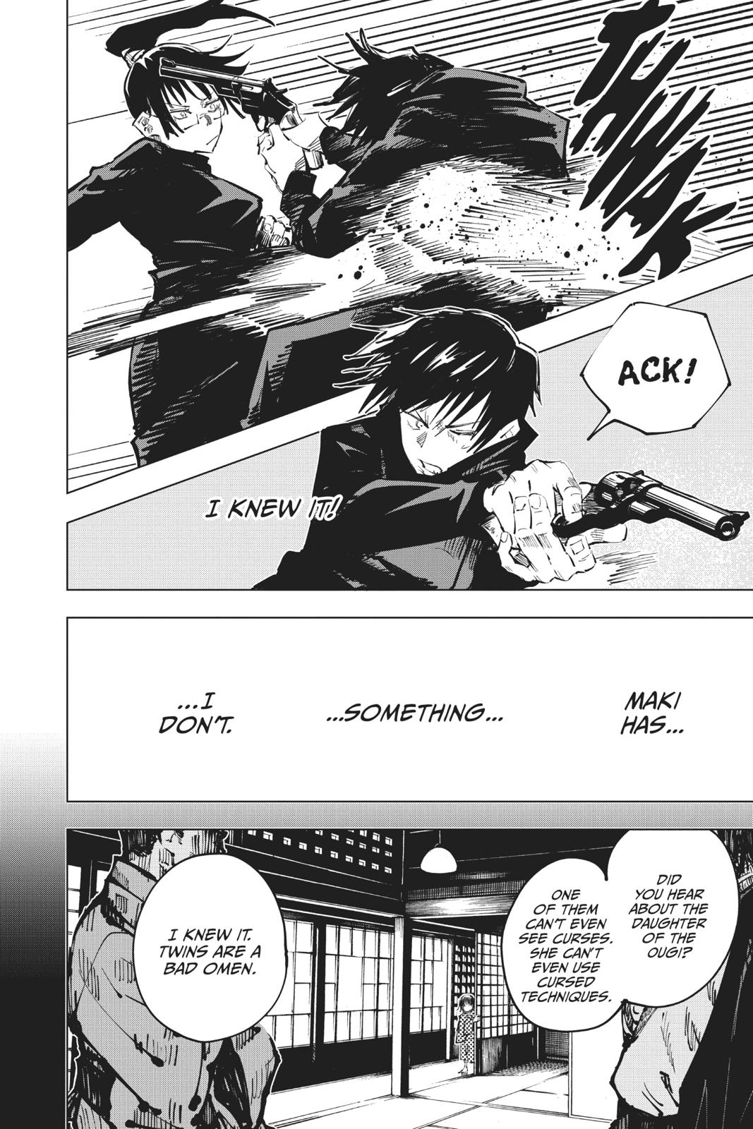 Jujutsu Kaisen Manga Chapter 42 page 6 - Kyoto Sister School Goodwill Event - Team Battle, Part 9 scene