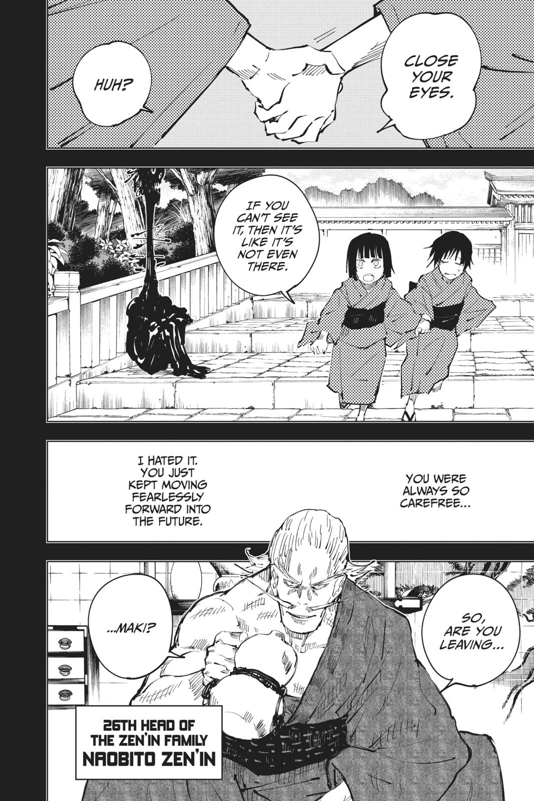 Jujutsu Kaisen Manga Chapter 42 page 8 - Kyoto Sister School Goodwill Event - Team Battle, Part 9 scene