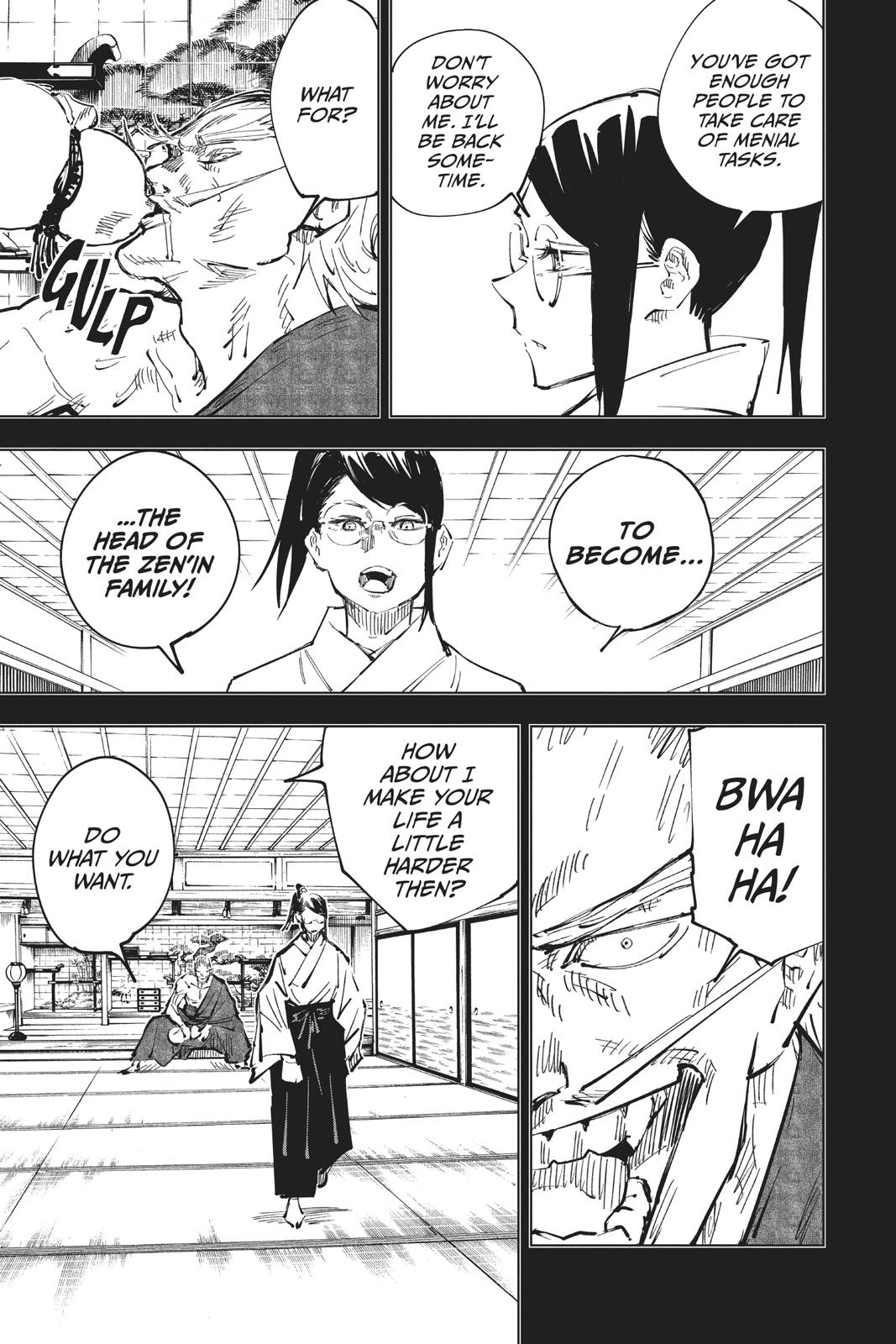 Jujutsu Kaisen Manga Chapter 42 page 9 - Kyoto Sister School Goodwill Event - Team Battle, Part 9 scene