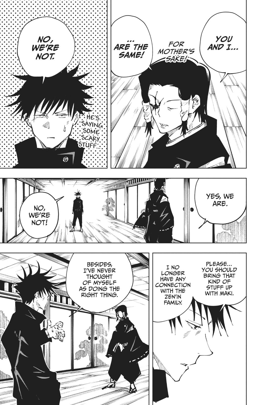 Jujutsu Kaisen Manga Chapter 44 page 11 - Kyoto Sister School Goodwill Event - Team Battle, Part 11 scene