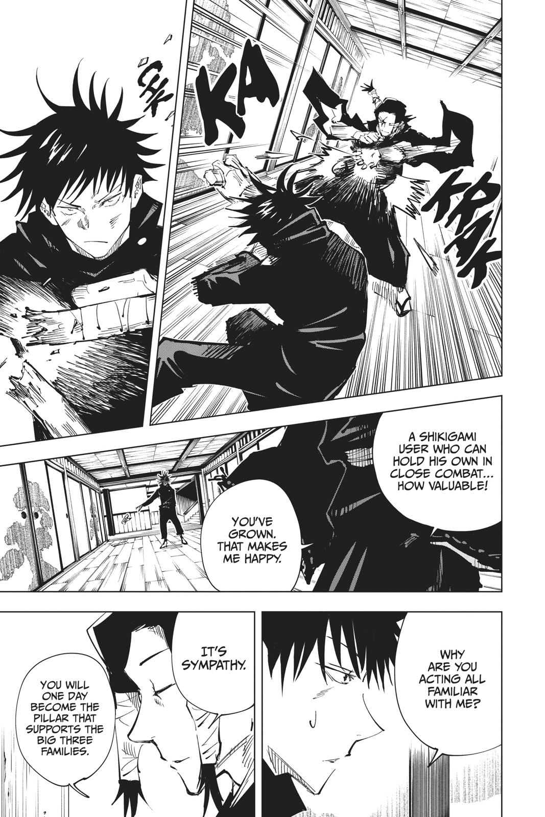 Jujutsu Kaisen Manga Chapter 44 page 9 - Kyoto Sister School Goodwill Event - Team Battle, Part 11 scene