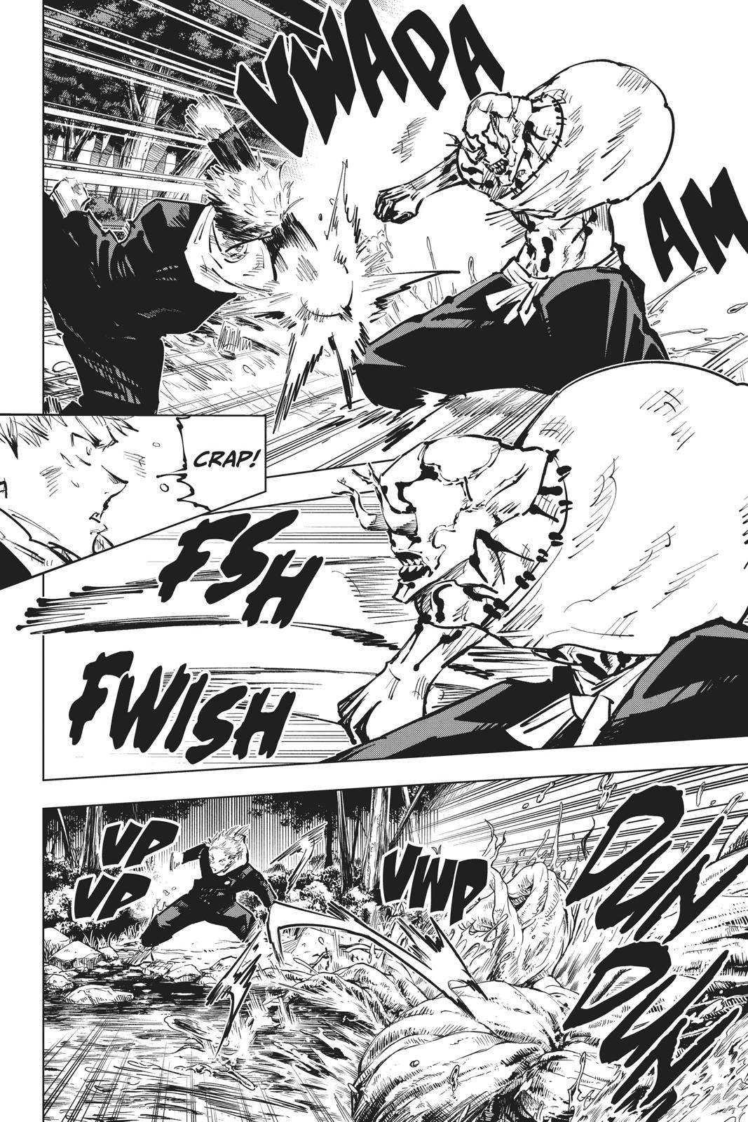 Jujutsu Kaisen Manga Chapter 48 page 12 - Black Flash scene