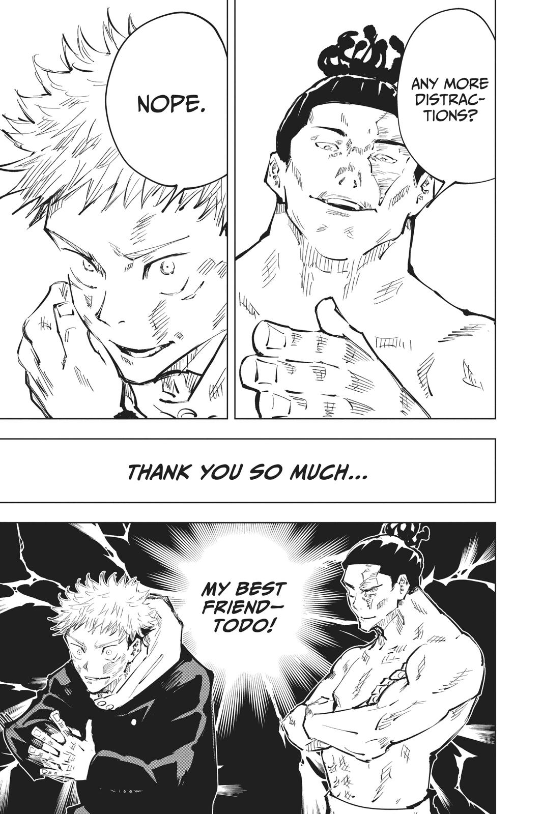 Jujutsu Kaisen Manga Chapter 48 page 15 - Black Flash scene