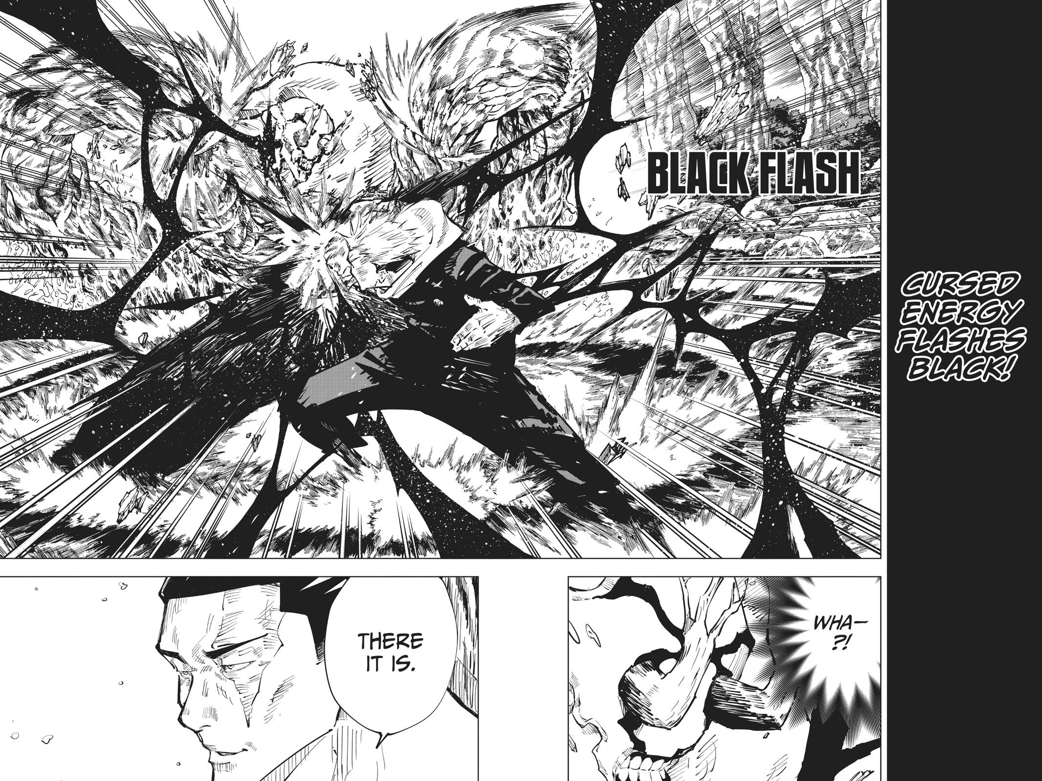 Jujutsu Kaisen Manga Chapter 48 page 18 - Black Flash scene
