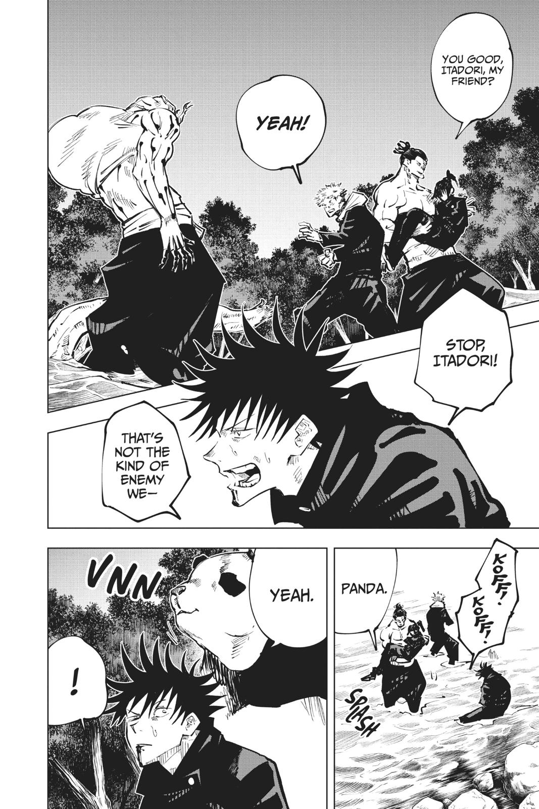 Jujutsu Kaisen Manga Chapter 48 page 2 - Black Flash scene