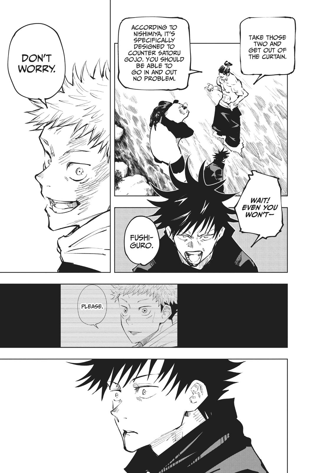 Jujutsu Kaisen Manga Chapter 48 page 3 - Black Flash scene