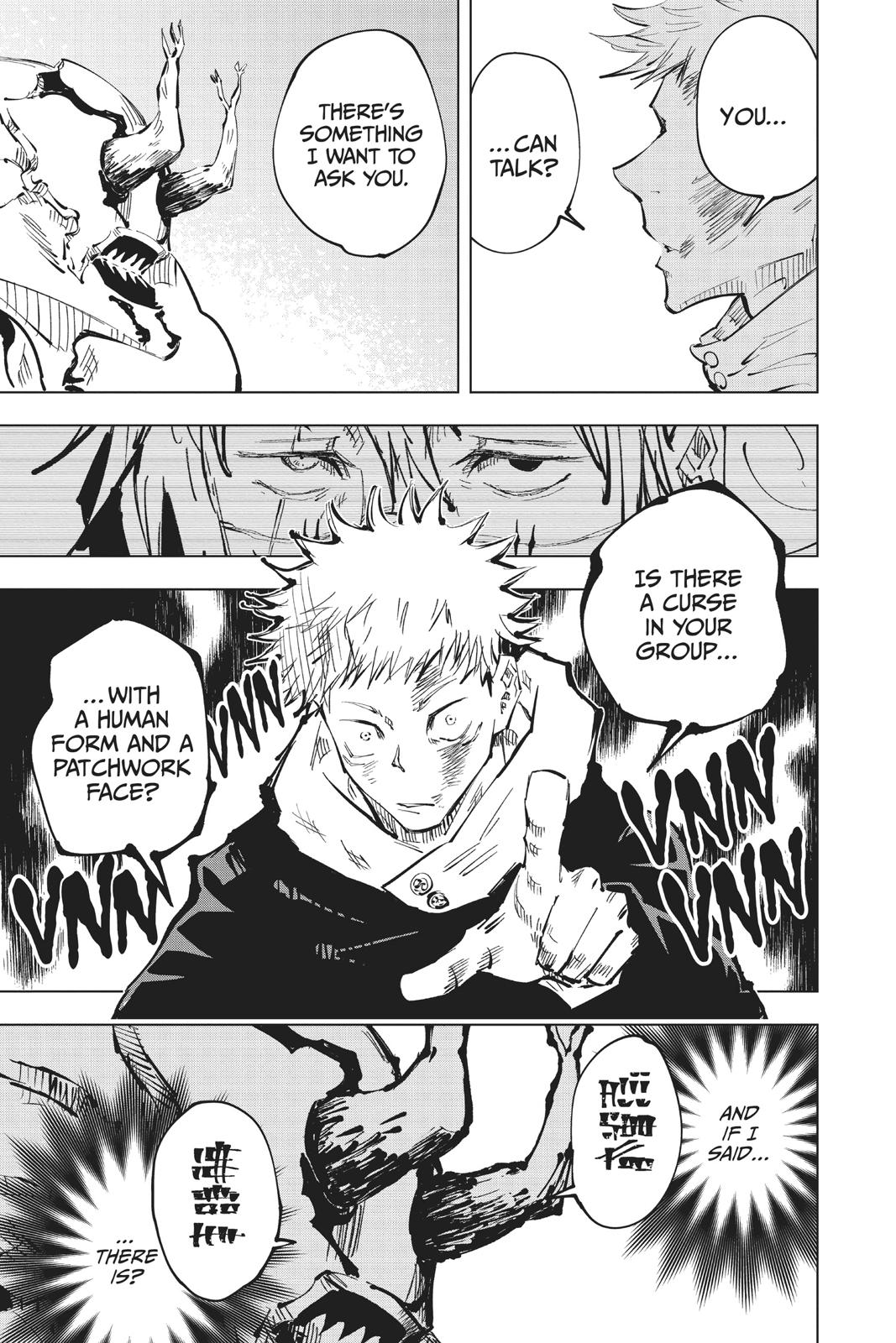 Jujutsu Kaisen Manga Chapter 48 page 7 - Black Flash scene