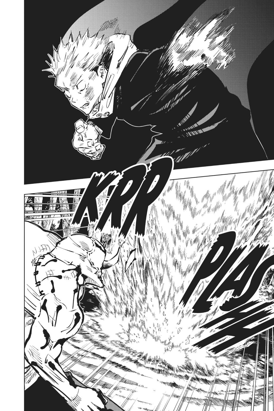 Jujutsu Kaisen Manga Chapter 48 page 8 - Black Flash scene