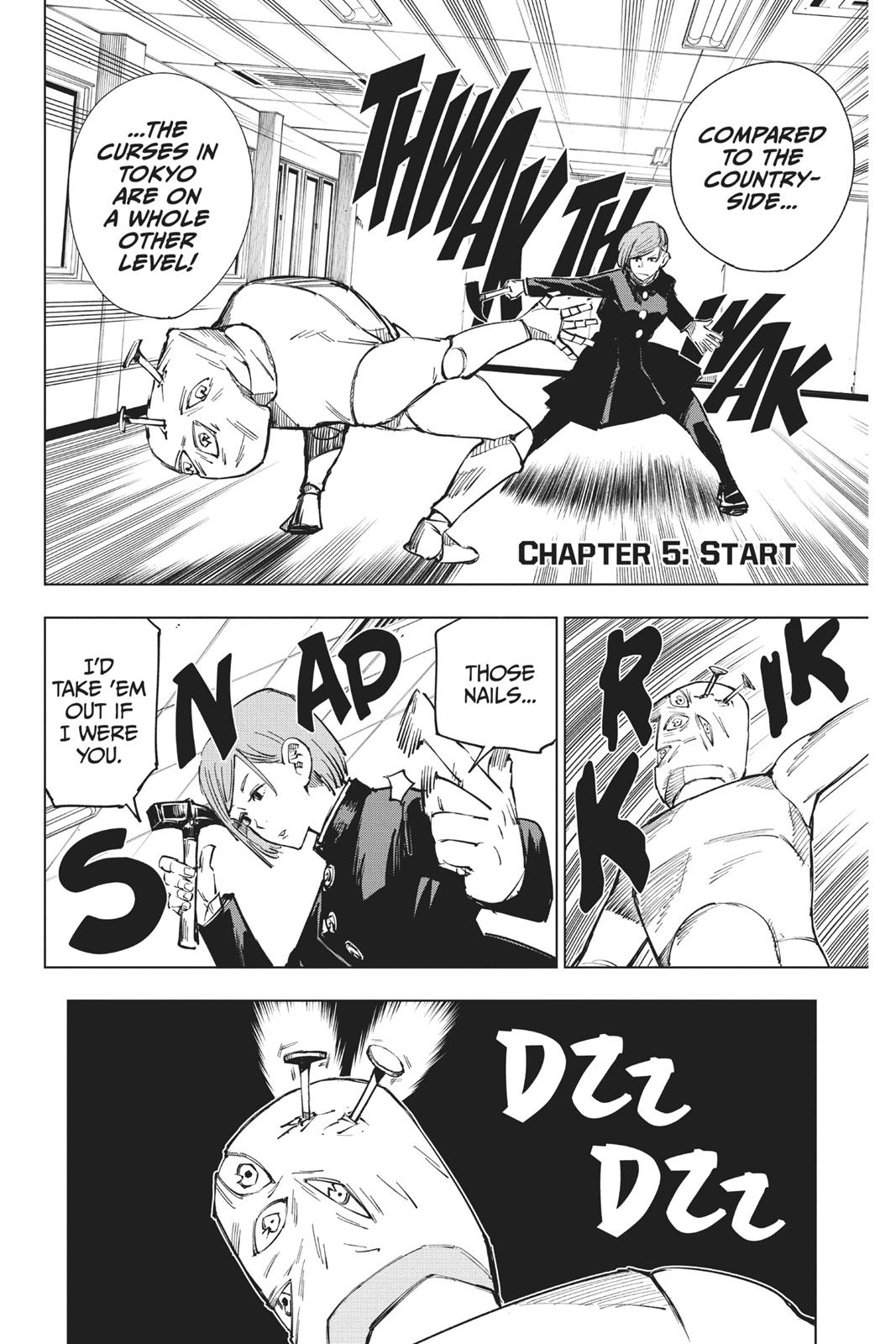 Jujutsu Kaisen Manga Chapter 5 page 1 - Start scene