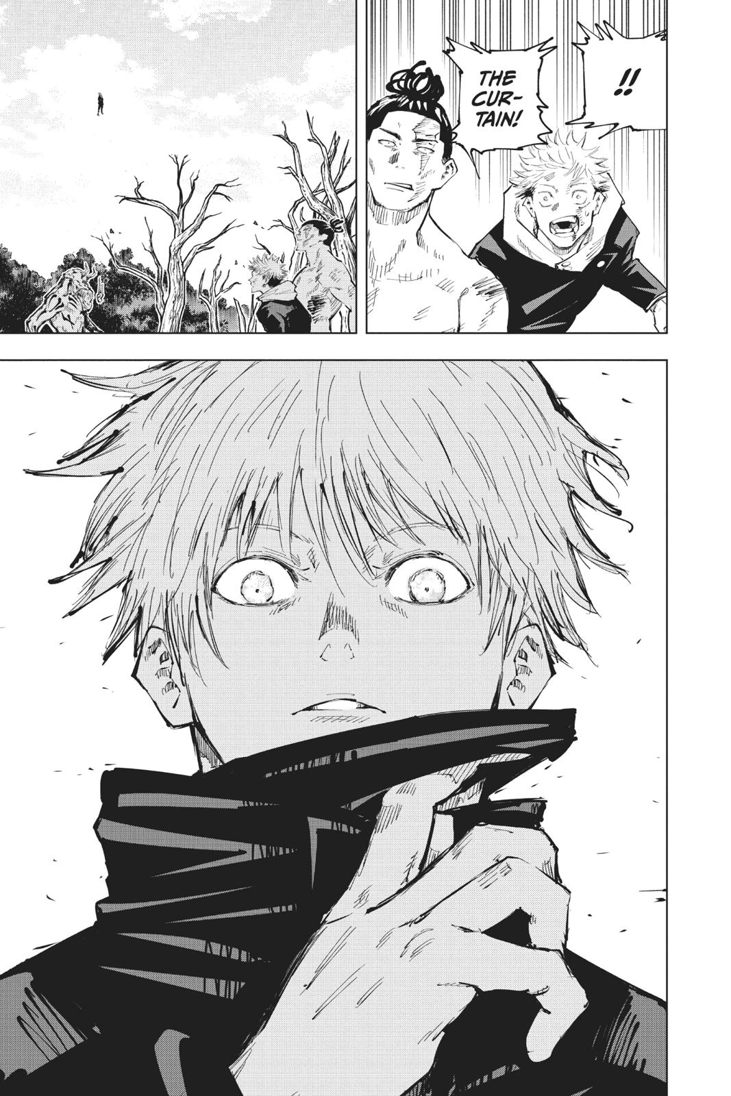 Jujutsu Kaisen Manga Chapter 51 page 19 - A Flower Offering scene