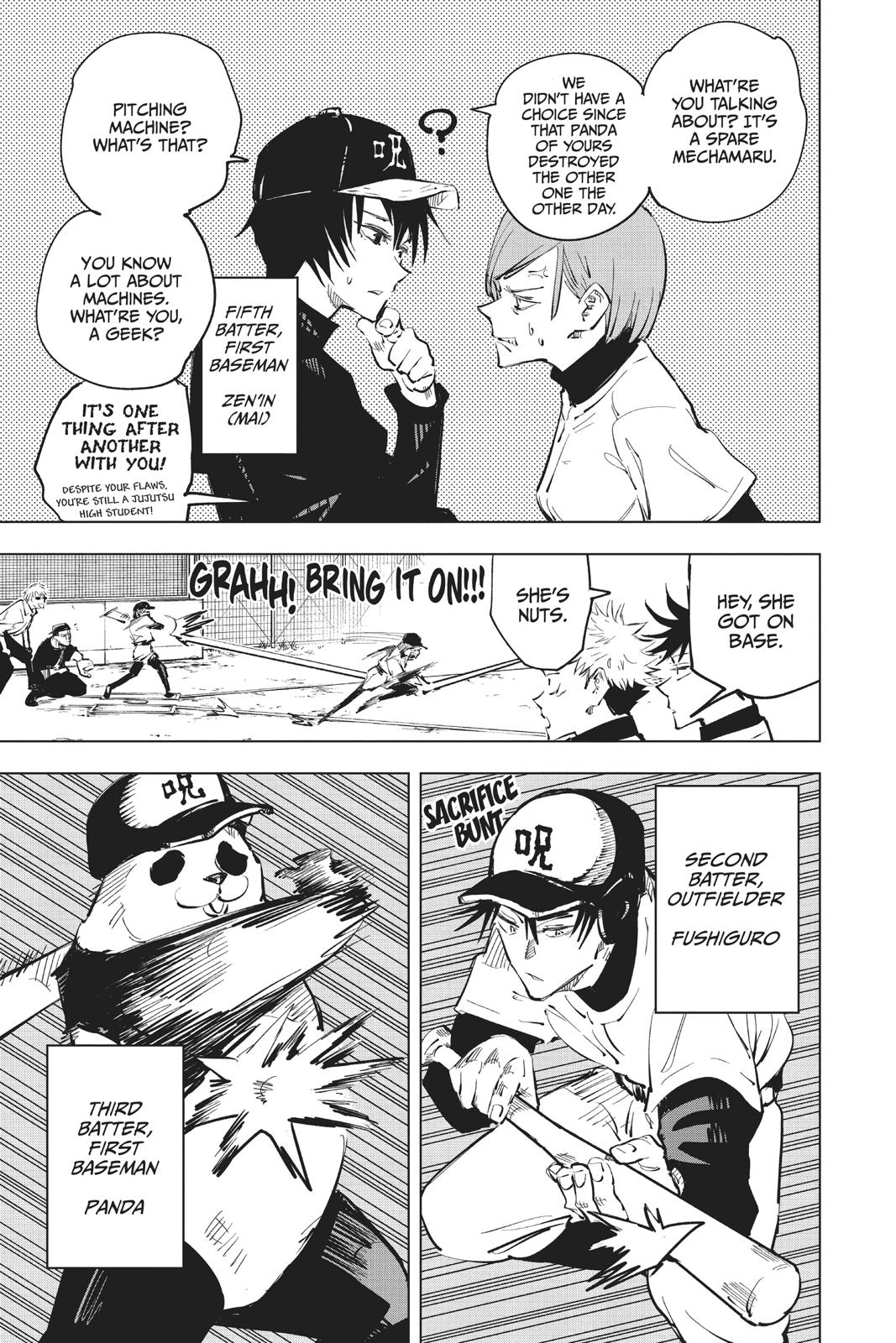 Jujutsu Kaisen Manga Chapter 54 page 11 - Jujutsu Koshien scene