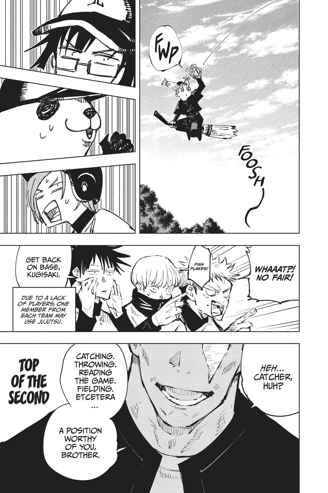 Jujutsu Kaisen Manga Chapter 54 page 13 - Jujutsu Koshien scene