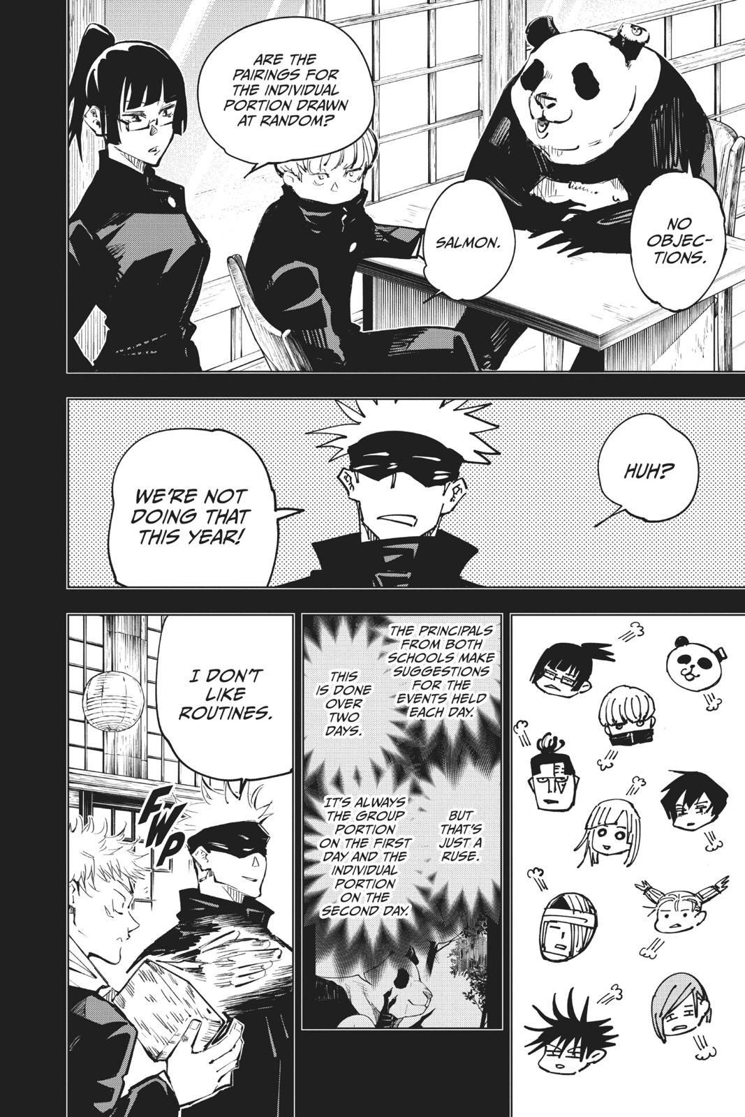 Jujutsu Kaisen Manga Chapter 54 page 4 - Jujutsu Koshien scene