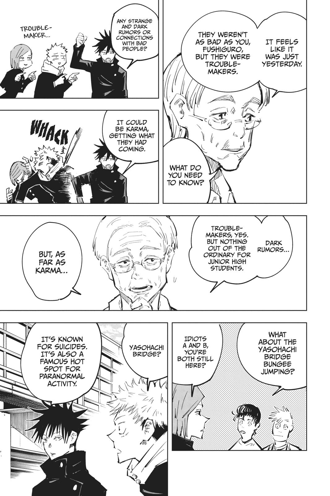 Jujutsu Kaisen Manga Chapter 55 page 11 - The Origin of Obedience scene