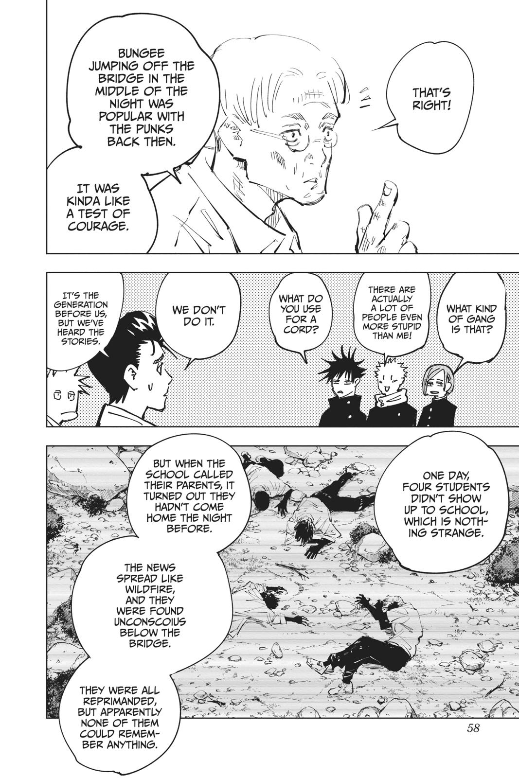 Jujutsu Kaisen Manga Chapter 55 page 12 - The Origin of Obedience scene