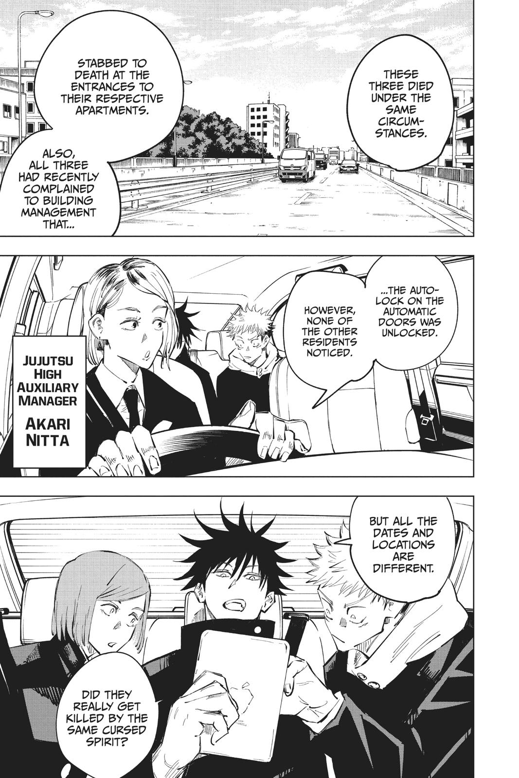 Jujutsu Kaisen Manga Chapter 55 page 3 - The Origin of Obedience scene