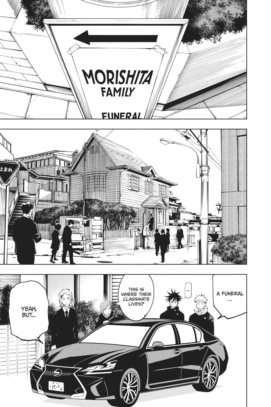 Jujutsu Kaisen Manga Chapter 55 page 5 - The Origin of Obedience scene