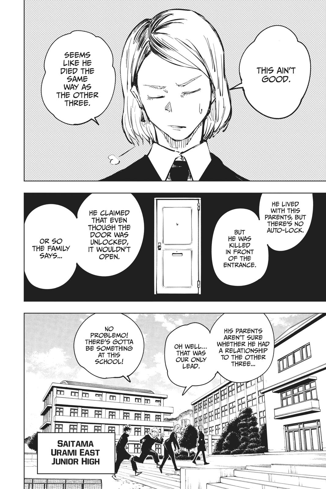 Jujutsu Kaisen Manga Chapter 55 page 6 - The Origin of Obedience scene