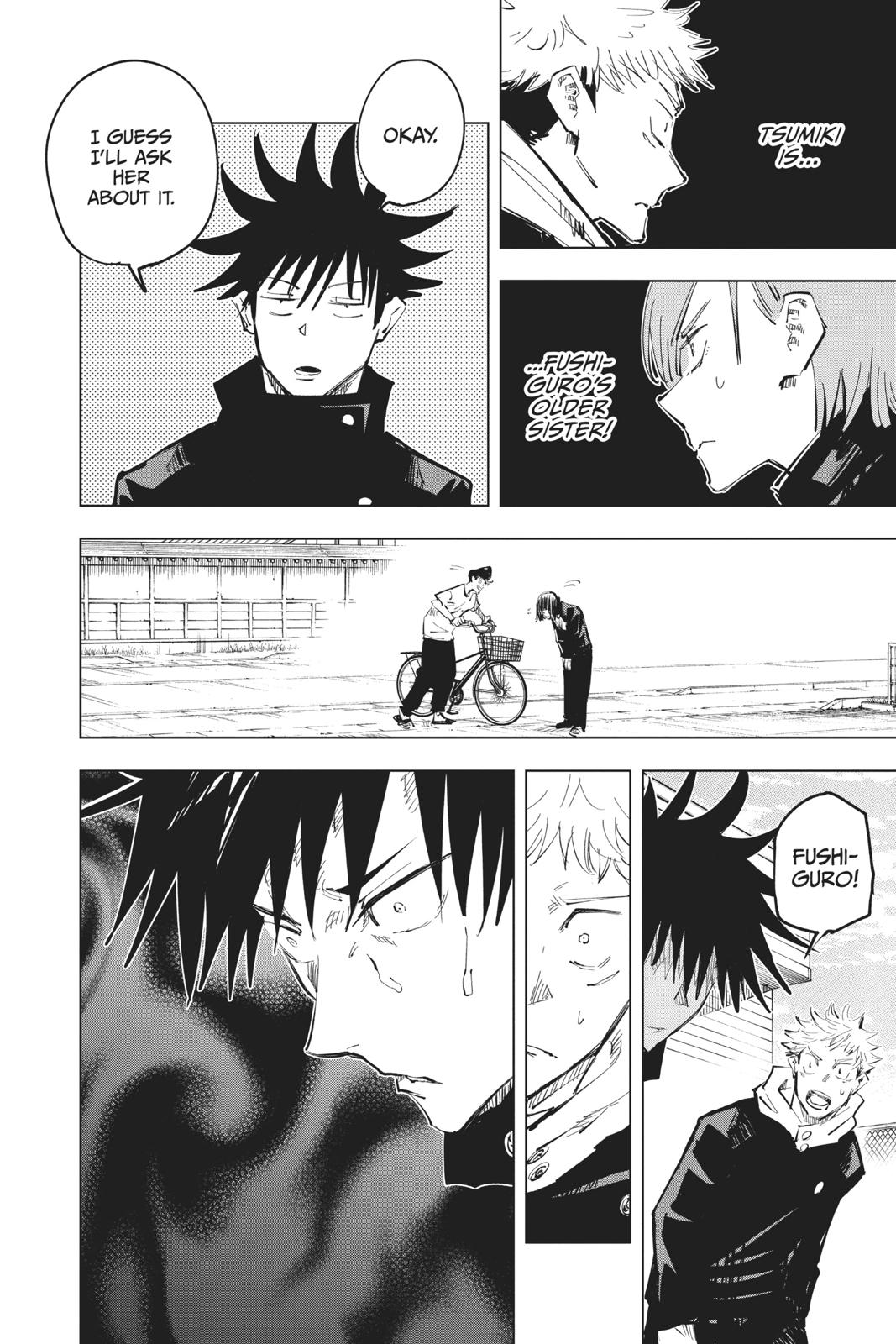 Jujutsu Kaisen Manga Chapter 56 page 11 - The Origin of Obedience, Part 2 scene