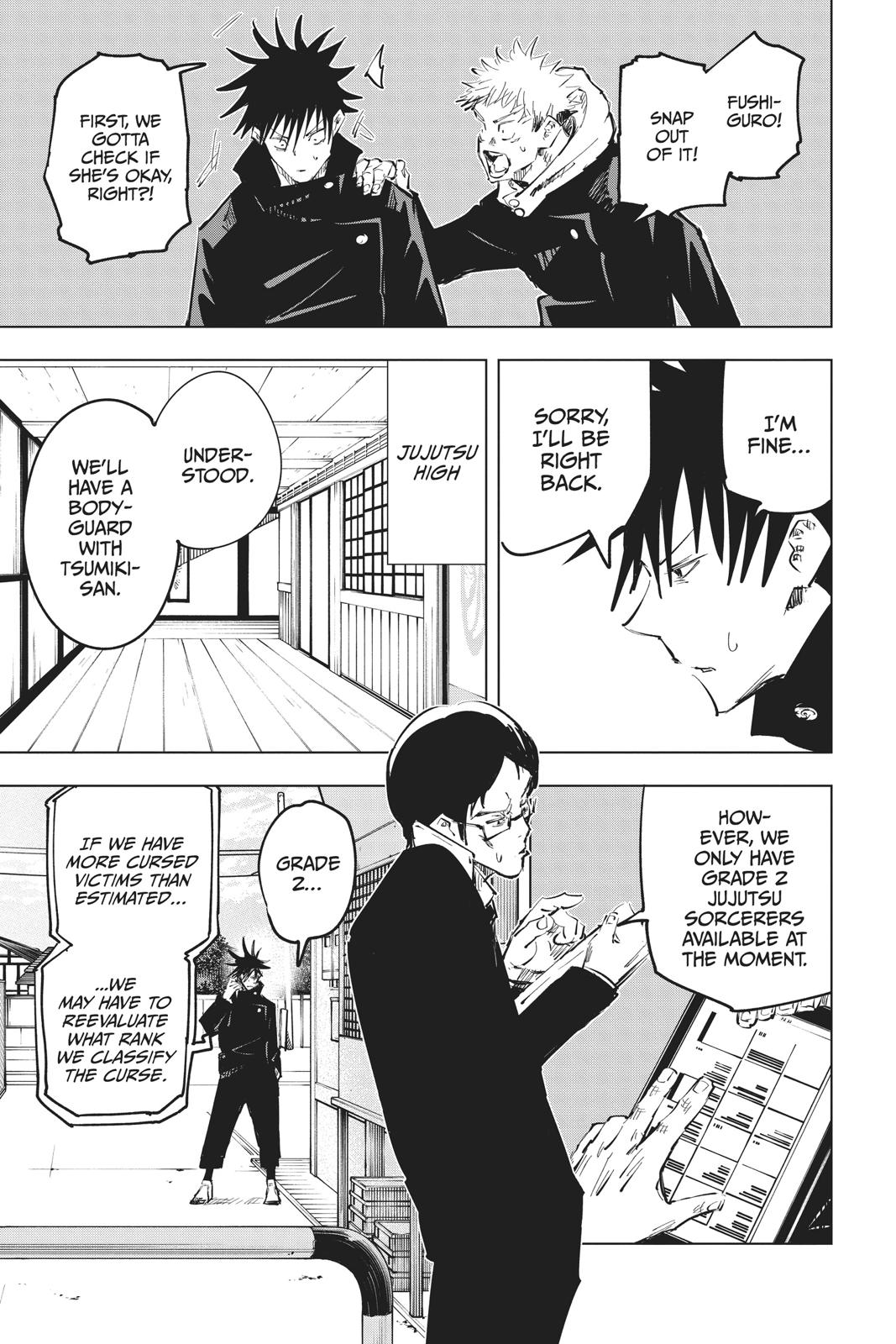 Jujutsu Kaisen Manga Chapter 56 page 12 - The Origin of Obedience, Part 2 scene