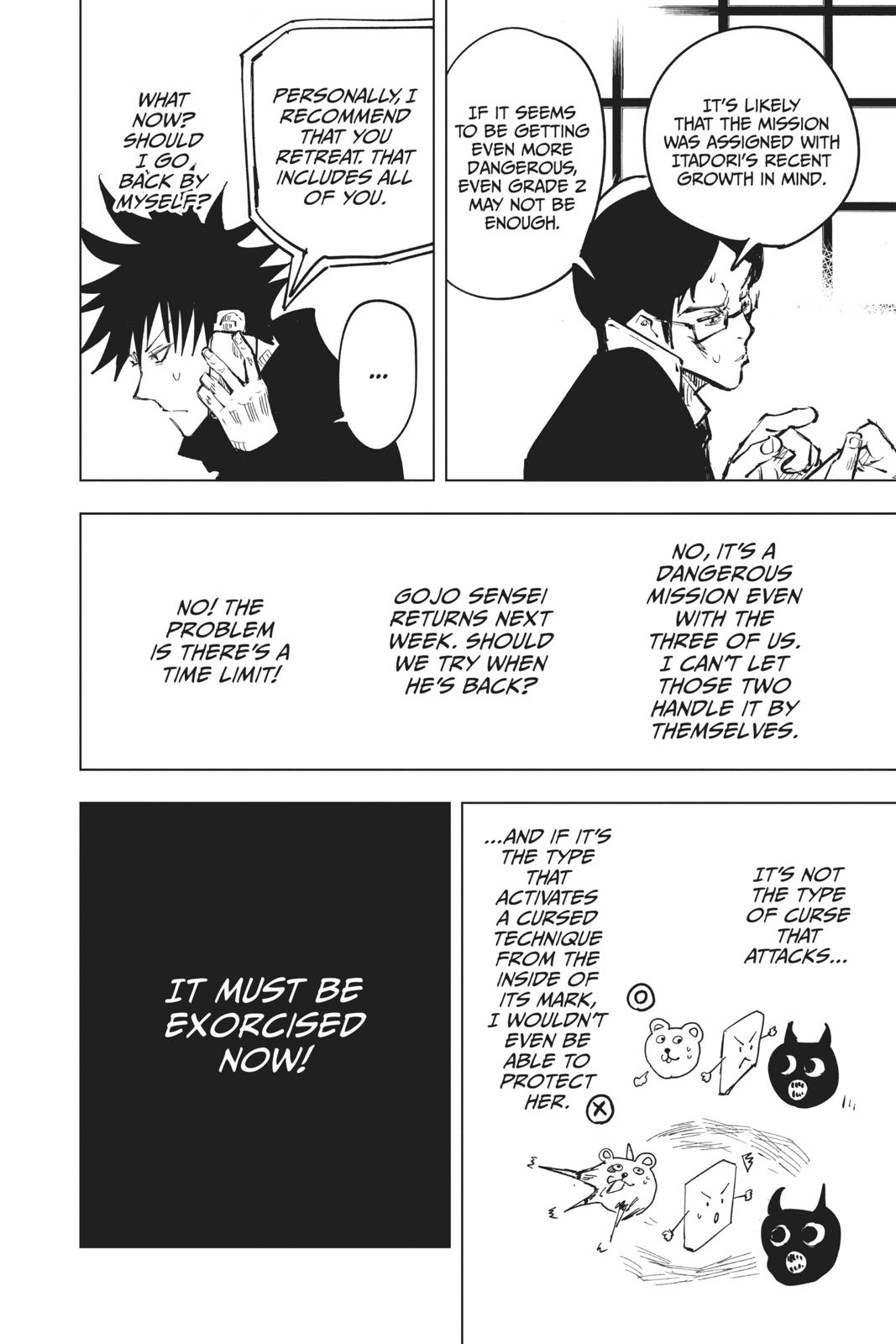 Jujutsu Kaisen Manga Chapter 56 page 13 - The Origin of Obedience, Part 2 scene