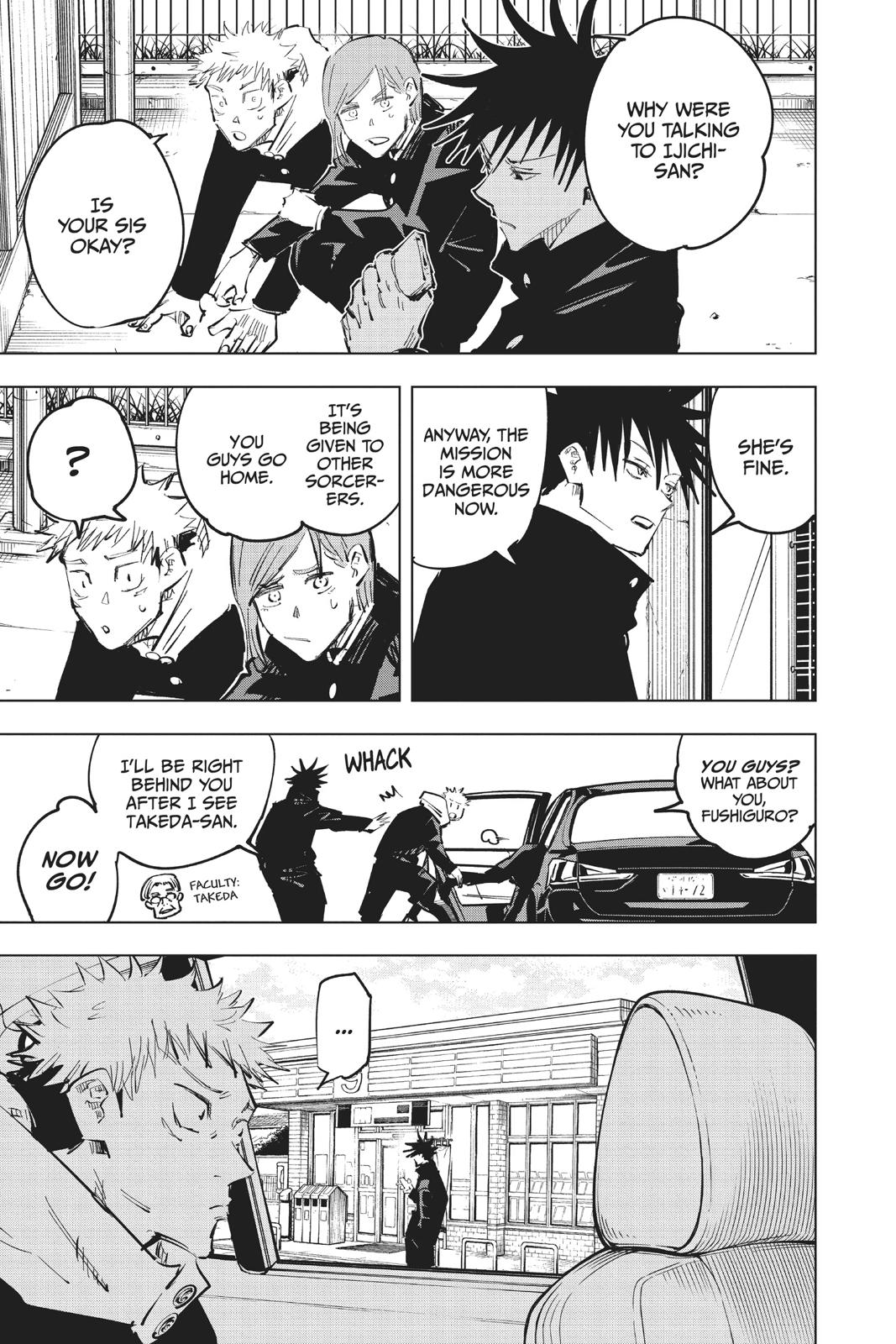Jujutsu Kaisen Manga Chapter 56 page 14 - The Origin of Obedience, Part 2 scene