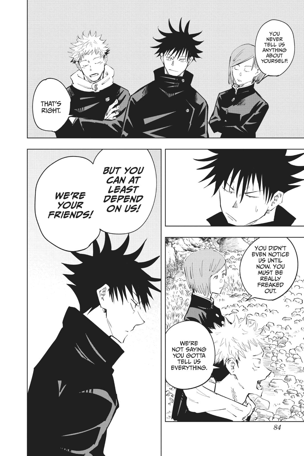 Jujutsu Kaisen Manga Chapter 56 page 17 - The Origin of Obedience, Part 2 scene