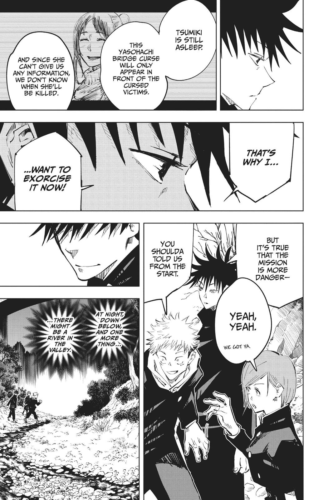 Jujutsu Kaisen Manga Chapter 56 page 18 - The Origin of Obedience, Part 2 scene