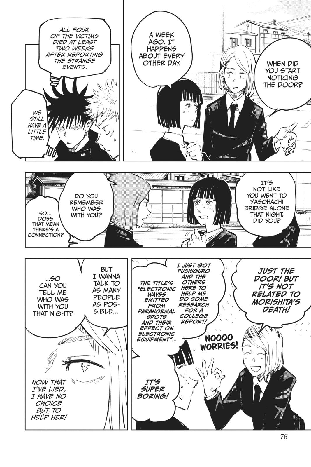 Jujutsu Kaisen Manga Chapter 56 page 9 - The Origin of Obedience, Part 2 scene
