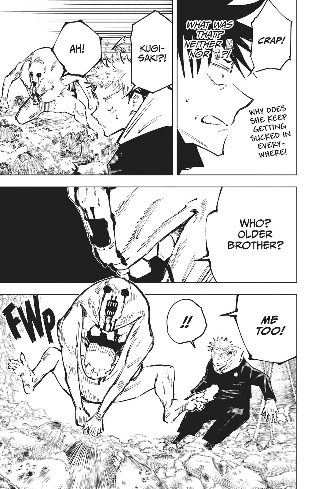 Jujutsu Kaisen Manga Chapter 57 page 9 - The Origin of Obedience, Part 3 scene
