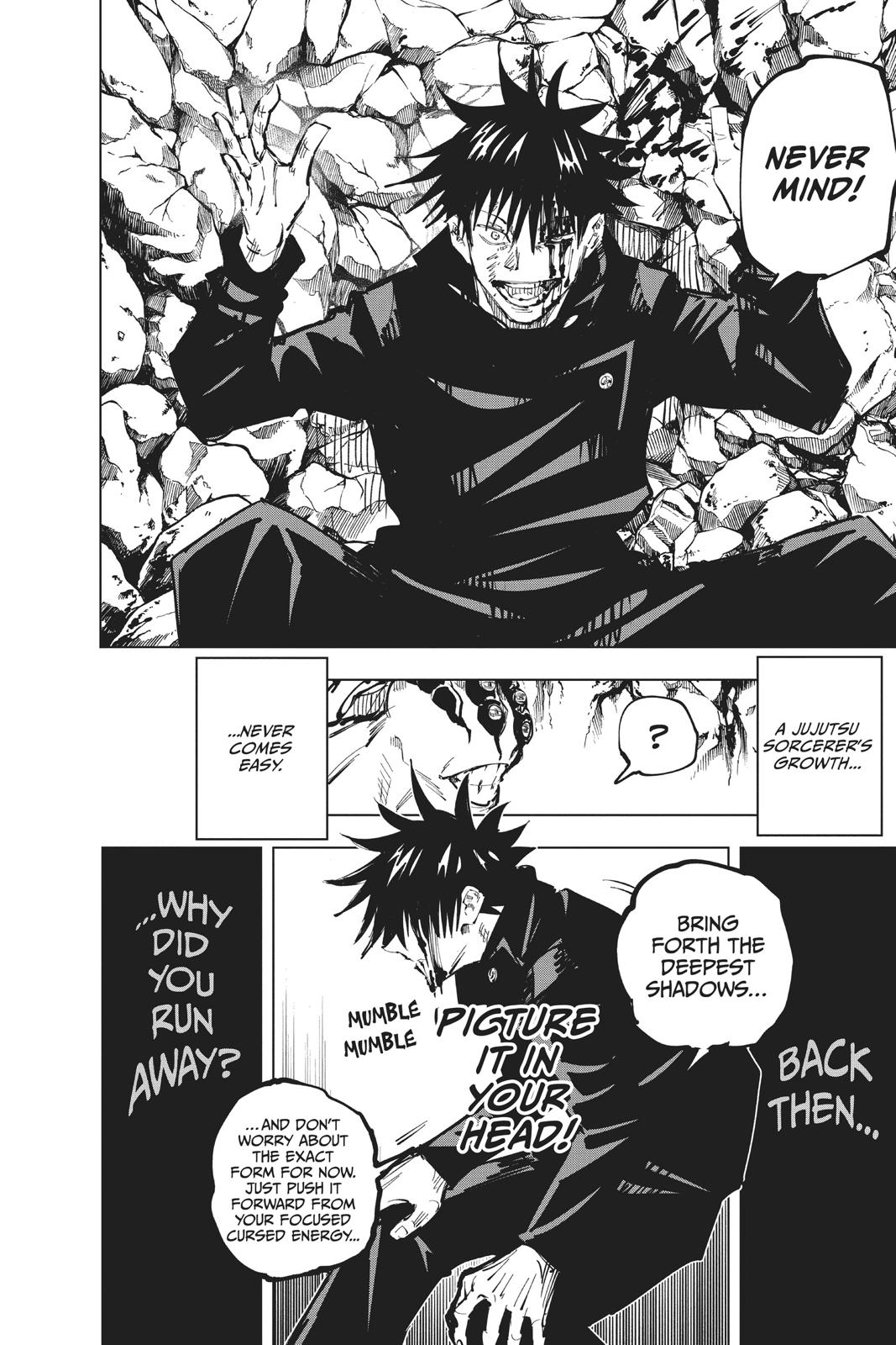 Jujutsu Kaisen Manga Chapter 58 page 12 - The Origin of Obedience, Part 4 scene