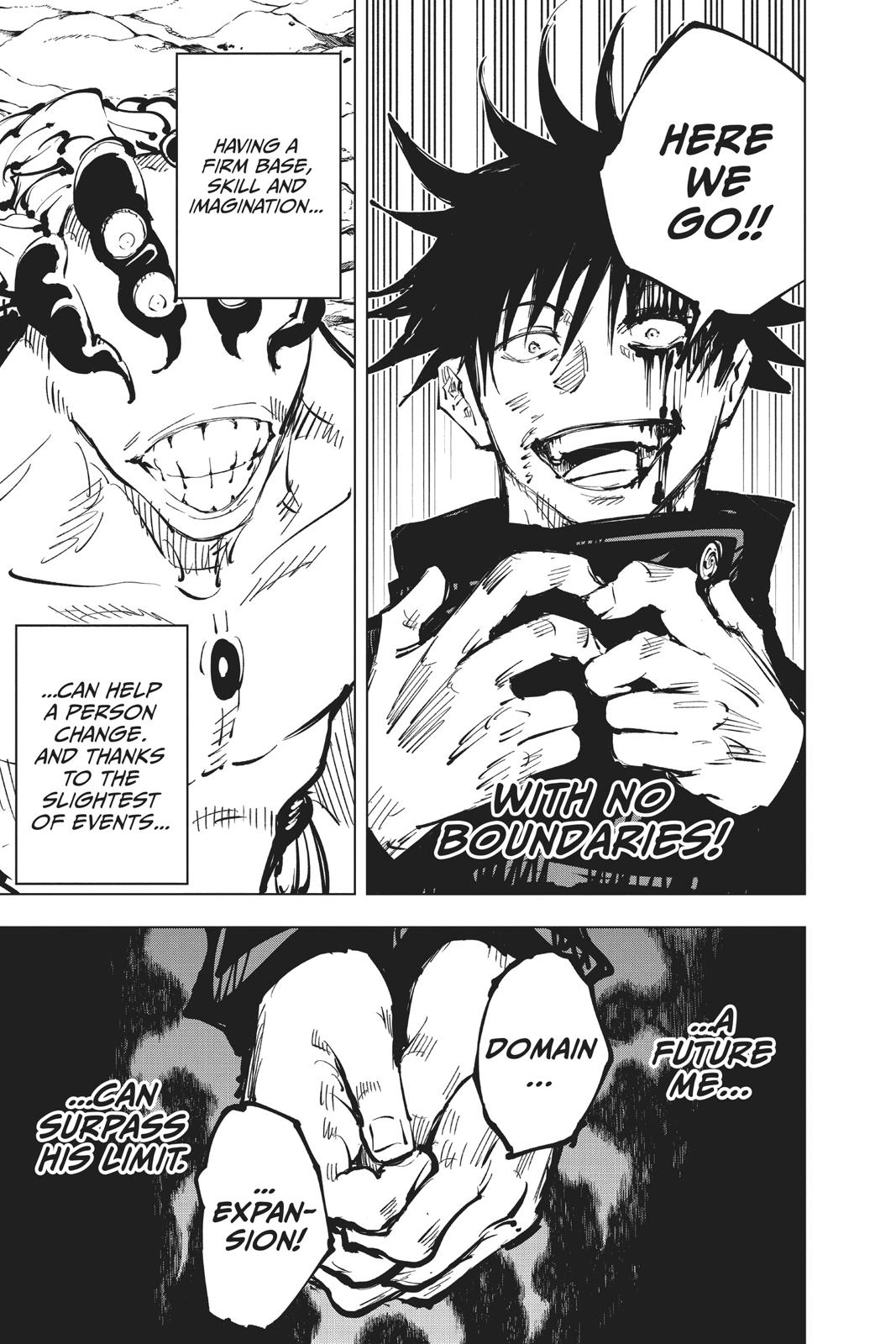 Jujutsu Kaisen Manga Chapter 58 page 13 - The Origin of Obedience, Part 4 scene