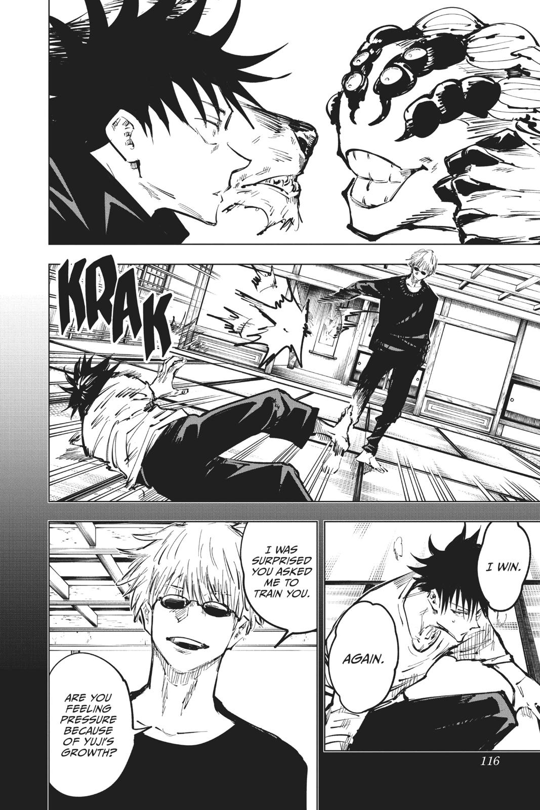 Jujutsu Kaisen Manga Chapter 58 page 6 - The Origin of Obedience, Part 4 scene