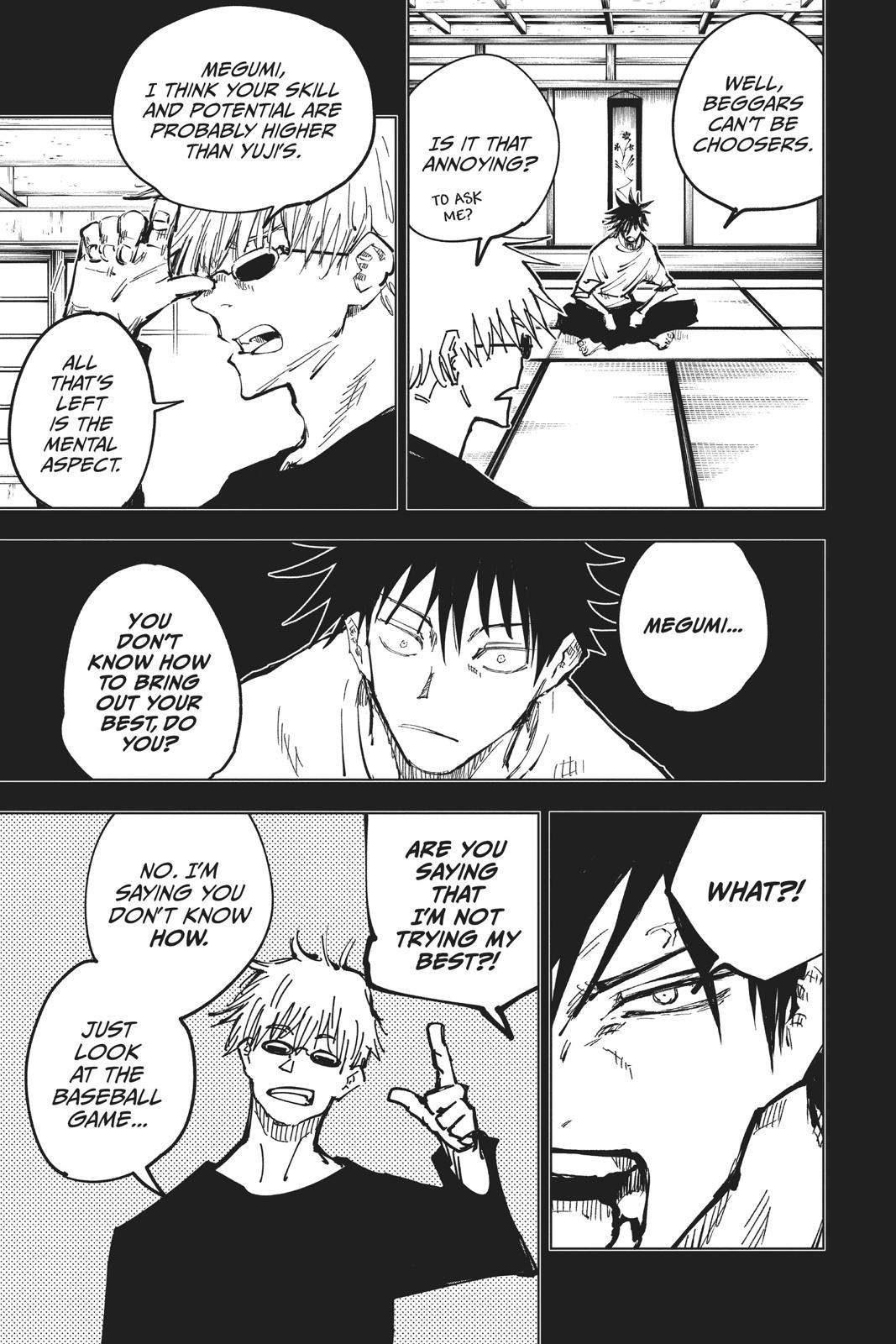 Jujutsu Kaisen Manga Chapter 58 page 7 - The Origin of Obedience, Part 4 scene