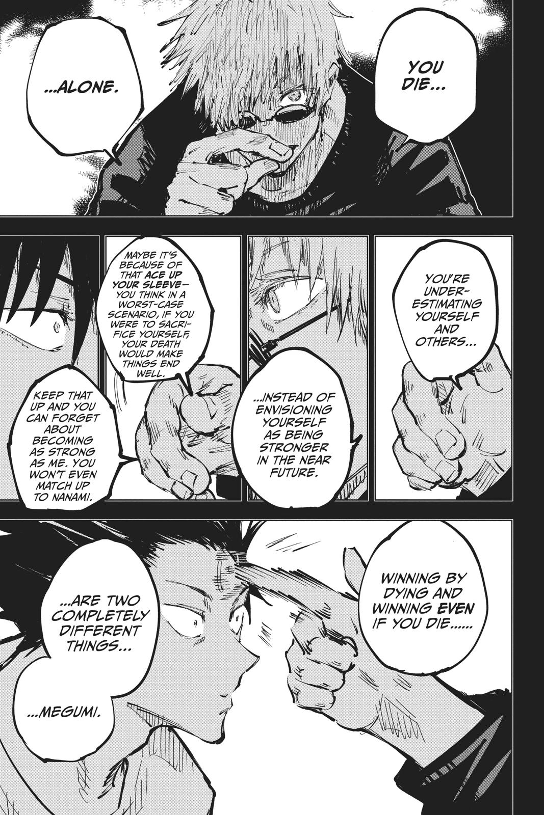 Jujutsu Kaisen Manga Chapter 58 page 9 - The Origin of Obedience, Part 4 scene