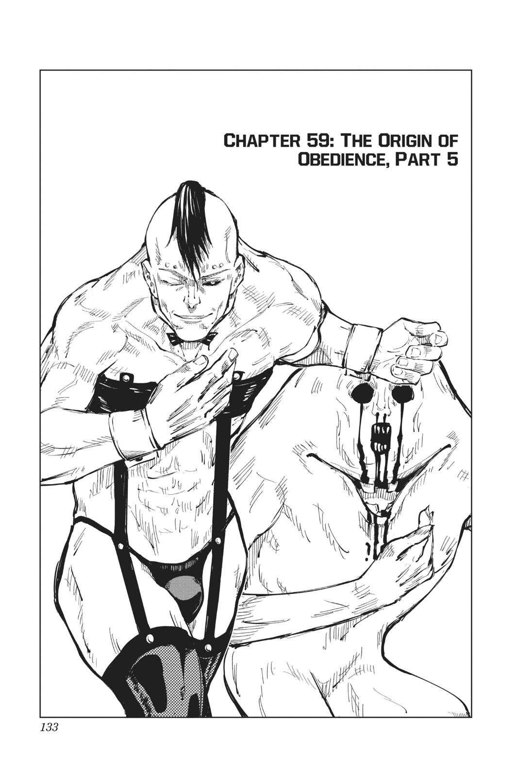 Jujutsu Kaisen Manga Chapter 59 page 1 - The Origin of Obedience, Part 5 scene