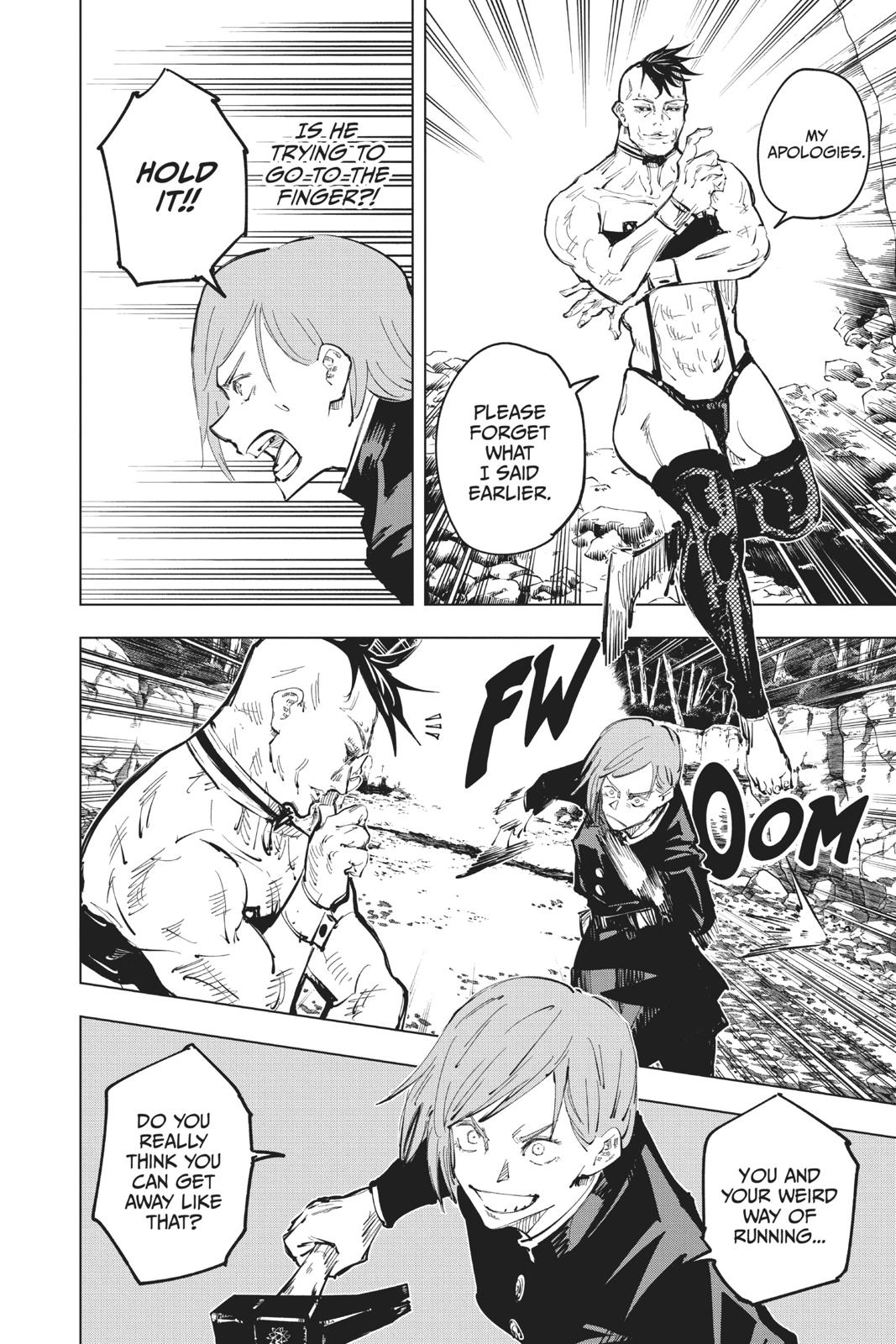 Jujutsu Kaisen Manga Chapter 59 page 14 - The Origin of Obedience, Part 5 scene