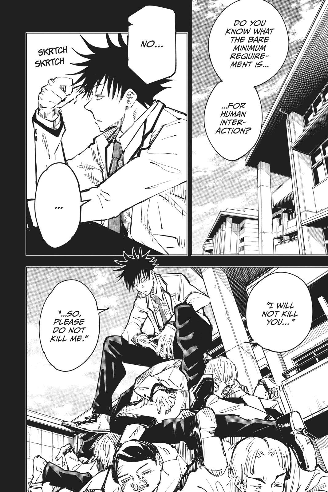 Jujutsu Kaisen Manga Chapter 59 page 4 - The Origin of Obedience, Part 5 scene